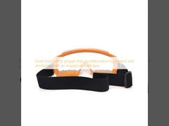 عینک ایمنی دو شکل که کنترل مه و تهویه اضافی را با یک لنز مقاوم به ضربه فراهم می کند