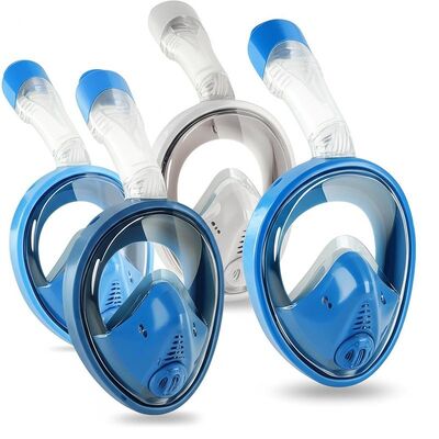 Multiple Sizes Full Face Snorkeling Mask Customized Logo Offers Performance in Various Water Conditions and Temperatures