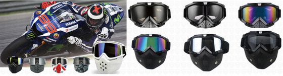 TPU Frame Motorcycle Racing Goggles Windproof For ATV Competition