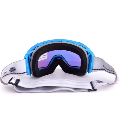 Helmet Design Snow Ski Goggles With Anti Scratch Magnetic Lens